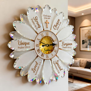 Christian Faith Acrylic Hanging Wall Clock – Personalized Gifts For Christian 06nadt251225 - Hanging Wall Clock - GoDuckee