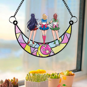 Personalized Gifts For Friends Suncatcher Window Hanging Ornament 04QHMH240424HH - Ornaments - GoDuckee