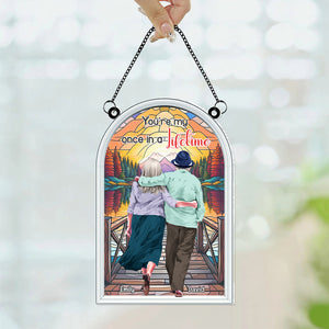 Personalized Gifts For Couple Suncatcher Ornament 03NALU210824TM - Ornament - GoDuckee