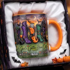 Witch Coffee Accent Mug - Personalized Gifts For Halloween 01todh120826 - Coffee Mug - GoDuckee