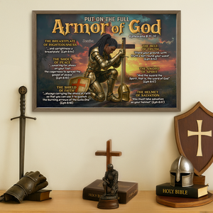 Kneeling Knight Canvas Print - Personalized Gifts For Jesus Lovers 01hupu100625 - Poster & Canvas - GoDuckee
