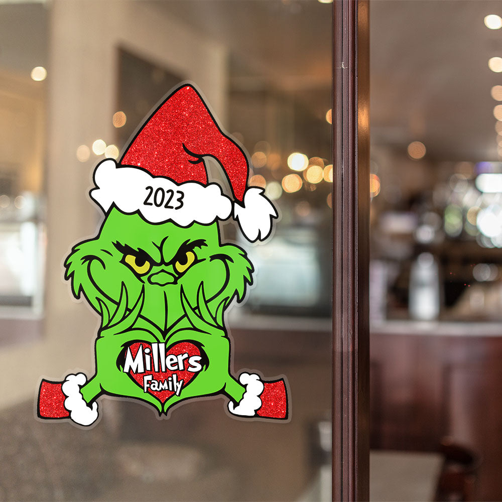 Green Monster, Personalized Family Decal, 05NATN250923, Christmas Gift For Family - Home Decor - GoDuckee