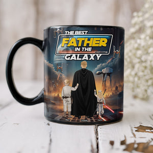 The Best Father In The Galaxy Coffee Mug - Personalized Gifts For Father 03XQQN250425HHHG - Coffee Mug - GoDuckee