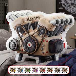 V8 Engine Model Custom Shape Pillow - Personalized Gifts 02ohmg171225 - Pillow - GoDuckee