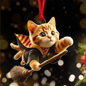 Gifts For Cat Lovers Ornament 03acxx250824 Wizard Cat - Ornament - GoDuckee