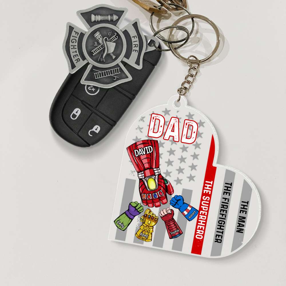 Firefighter The Firefighter The Man 051qhqn260523ha Personalized Keychain - Keychains - GoDuckee