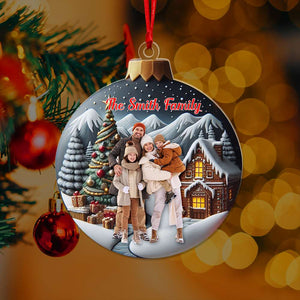 Custom Photo Gifts For Family Ornament Christmas 01XQLU121024 - Ornament - GoDuckee