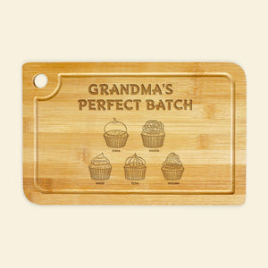 Personalized Gift For Grandma Engraved Cutting Board Grandma's Perfect Batch 03KAMH230124 - Home Decor - GoDuckee