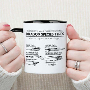 Gifts For Book Lover Coffee Mug Dragon Species Types 03HUHN120324 - Coffee Mugs - GoDuckee