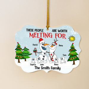 Personalized Family Medallion Acrylic Ornament, Christmas Gift, 05HTTN190723HA - Ornament - GoDuckee