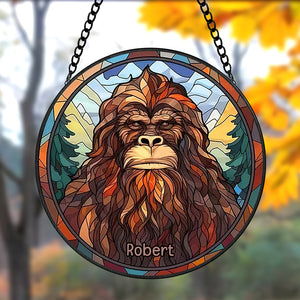 Personalized Big Foot Stained Glass 05acqn210824 - Ornament - GoDuckee