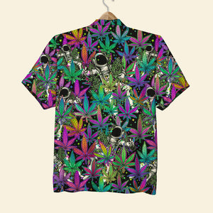 Gift For Stoners, Personalized Hawaiian Shirt, Cannabis Image Upload Hawaiian Shirt - Hawaiian Shirts - GoDuckee