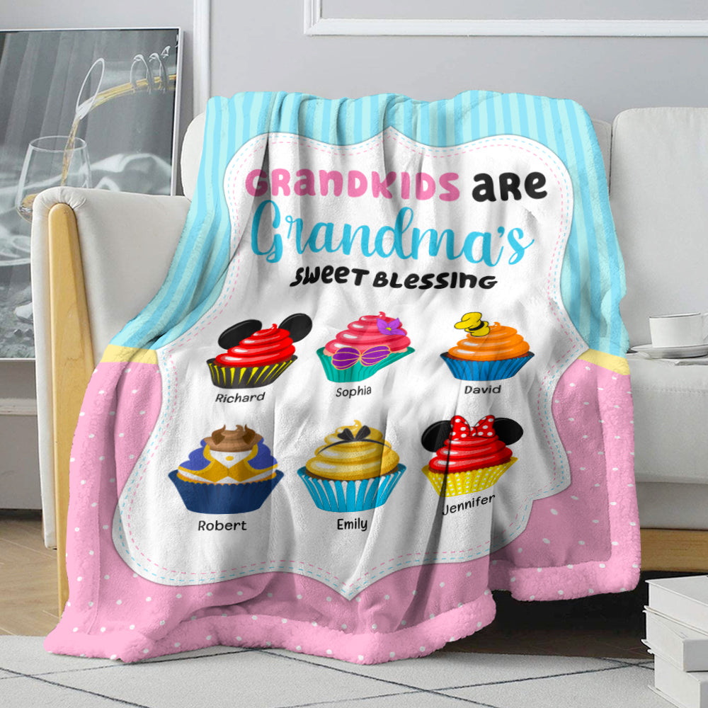 Grandma's Sweet Blessing 02kaqn291123paqn Personalized Blanket - Blanket - GoDuckee
