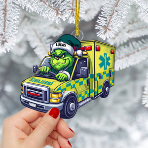 Personalized Gifts For Paramedic Ornament, How The EMT Saved Christmas 04qhtn081124 - Ornament - GoDuckee