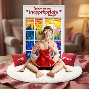 Funny Couple Acrylic Plaque - Personalized Gifts For Couple 04OHMG040226 - Shaped Plaques - GoDuckee