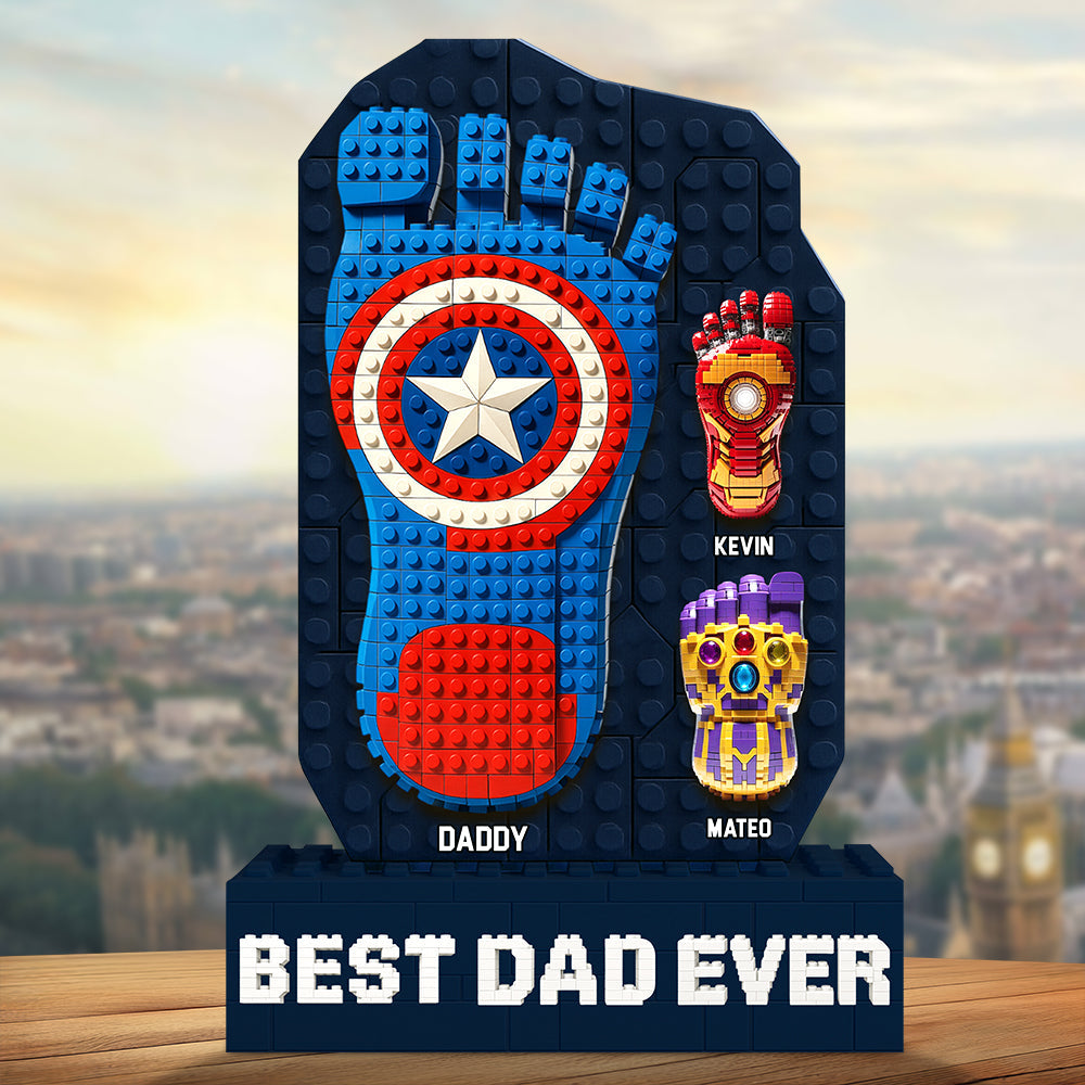 Best Pixel Dad Ever Acrylic Plaque Personalized Gifts For Dad 02OHDT160525 - Shaped Plaques - GoDuckee