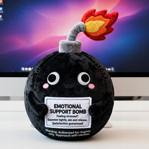 Emotional Support Bomb Custom Shape Pillow - Personalized Gifts For Coworker 04qhqn151125 - Pillow - GoDuckee