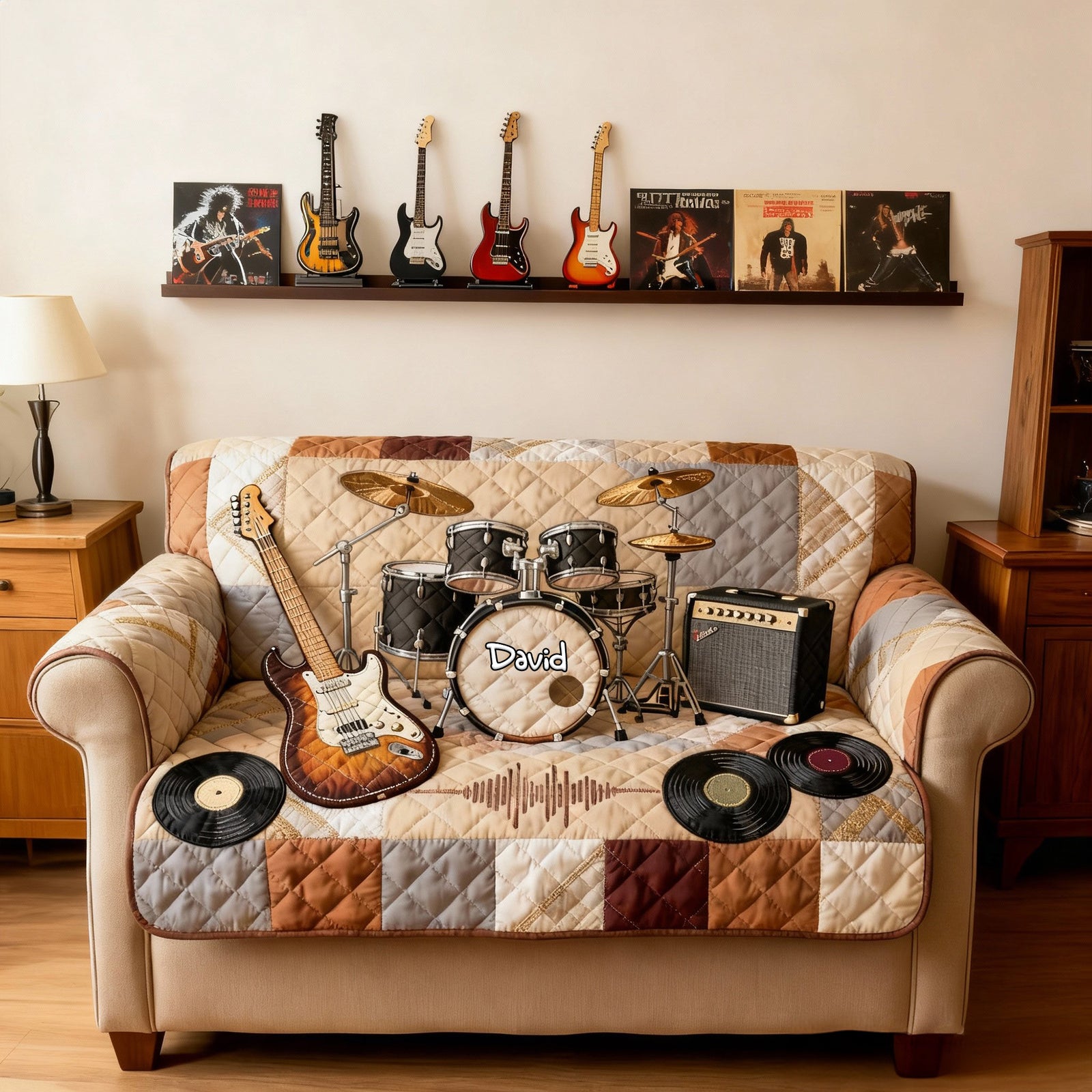 Rock & Roll Spirit Sofa Cover - Personalized Gifts For Rock Lovers 05NALU270126 - Sofa Cover - GoDuckee