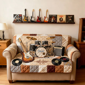 Rock & Roll Spirit Sofa Cover - Personalized Gifts For Rock Lovers 05NALU270126 - Sofa Cover - GoDuckee