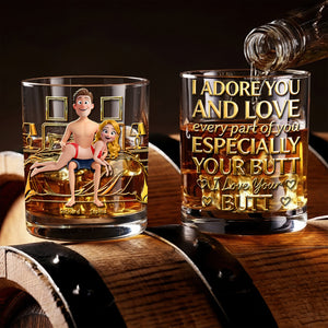Naughty Couple Round Glass - Personalized Gifts For Couple 02ohqn161225 - Glass - GoDuckee