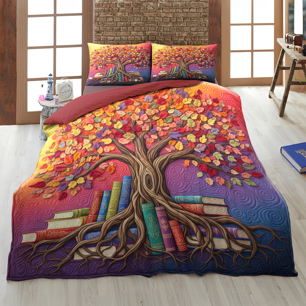 Reading Book Quilt Bed Set - Gifts For Book Lovers 07hupu040625 - Blanket - GoDuckee