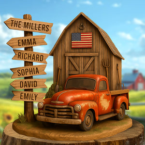 Farm Barn Family Acrylic Plaque - Personalized Gifts For Family 05NAQN220525 - Shaped Plaques - GoDuckee