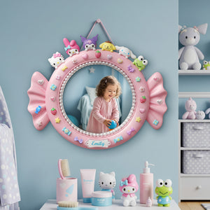 Kid Girl Custom Shaped Mirror - Personalized Gifts For Kids 04PGMG250725 - Mirror - GoDuckee