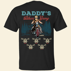 Daddy's Biker Gang- Gift For Dad- Personalized Shirt- Father's Day Shirt- Biker Dad Shirt - Shirts - GoDuckee