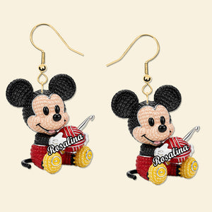 Cartoon Crochet Earrings - Personalized Gifts For Crochet Lovers 02namg140725 - Earrings - GoDuckee