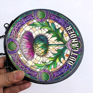 Personalized Gift For Historical Fantasy Novel Fans Suncatcher, Thistle Stained Glass 05QHTN290824 - Ornament - GoDuckee