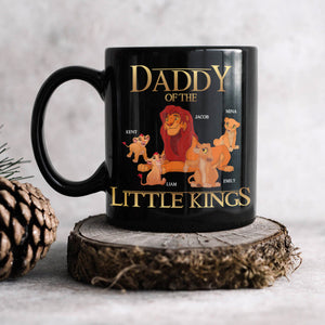 Personalized Gifts For Dad Black Coffee Mug Little Kings 01OHPU060124 - Coffee Mugs - GoDuckee