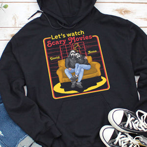 Let's Watch Scary Movies, Personalized Horror Shirt, Coupe Gift - Shirts - GoDuckee