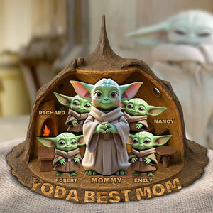 Personalized Gifts For Mom Plaque Warrior Mom 02OHDT100425 - Shaped Plaques - GoDuckee