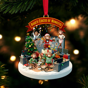 Funny Boss’s Circus Ornament – Personalized Gift For Office Workers 05NALU251025 - Ornament - GoDuckee