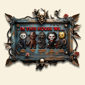 Horror House - Metal Sign Personalized Gifts For Horror Fan 03qhqn200525 - Metal Signs - GoDuckee