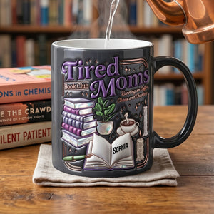 Dark Fantasy Tired Mom Book Club Magic Mug - Personalized Gifts For Reading & Coffee Loving Mom 01qhtn200426 - Coffee Mug - GoDuckee