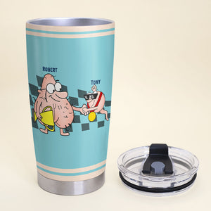 I Was The One Who Won The Race Personalized Funny Sperm Tumbler Gift For Dad - Tumbler Cup - GoDuckee