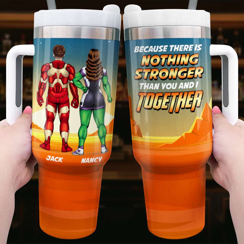 You And I Personalized Couple Tumbler Handle 02NADT130124TM - Tumbler Cups - GoDuckee