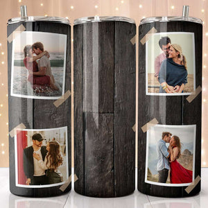 Couple Togetherness Moments, Personalized Tumbler Upload Photo, Valentine Gift, Birthday Gift For Loved One - Tumbler Cup - GoDuckee
