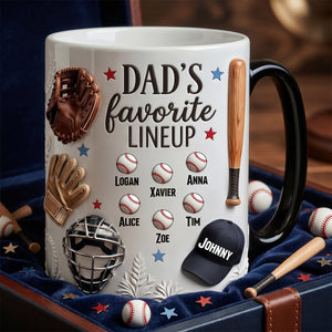 Baseball Dad Magic Coffee Mug - Personalized Gifts For Dad 03tydh240426 - Coffee Mug - GoDuckee