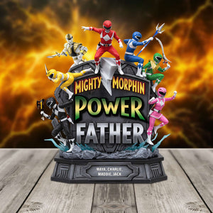 Mighty Power Father Acrylic Plaque Personalized Gifts For Dad 01qhtn140525 - Shaped Plaques - GoDuckee
