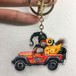 Jeep 02qhpo090823, Personalized Keychain - Keychains - GoDuckee