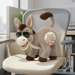 Funny Donkey Custom Shape Pillow - Personalized Gifts For Coworkers 07naqn171125 - Pillow - GoDuckee