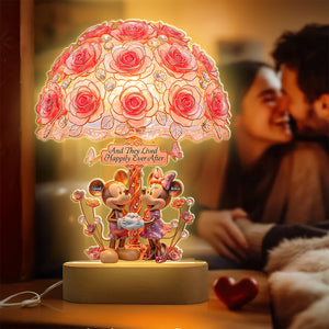 Cartoon Couple Led light - Personalized Gifts For Couple 04naqn120625 - Led Night Light - GoDuckee