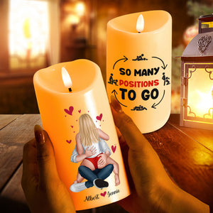 Personalized Gifts For Couples, Naughty Couple LED Candle 05TOLU301024HH - Led Candle - GoDuckee