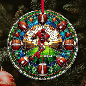 Personalized Gift For Football Lovers Acrylic Ornament 04ACQN071024 - Ornament - GoDuckee