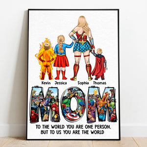 Personalized Gifts For Mom Canvas Print To Us You Are The World 03acdt280324pa - Canvas Print - GoDuckee