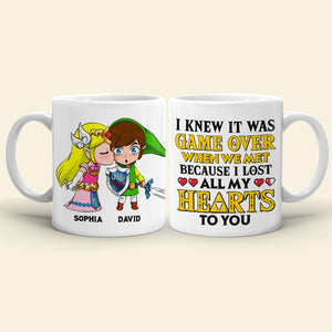 I Lost All My Hearts To You - Personalized Couple Mug - Gift For Couple 03NATN140623 - Coffee Mug - GoDuckee