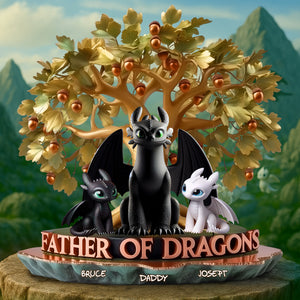 Dragon Dad Acrylic Plaque - Personalized Gifts For Dad 04TGLU060525 - Shaped Plaques - GoDuckee