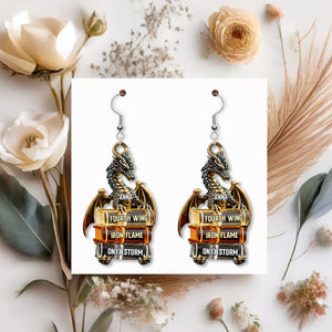 Book Series Earrings - Personalized Gifts For Book Lovers 05tgtn140625 - Earrings - GoDuckee